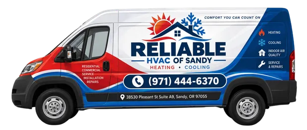 Reliable HVAC of Sandy service vehicle